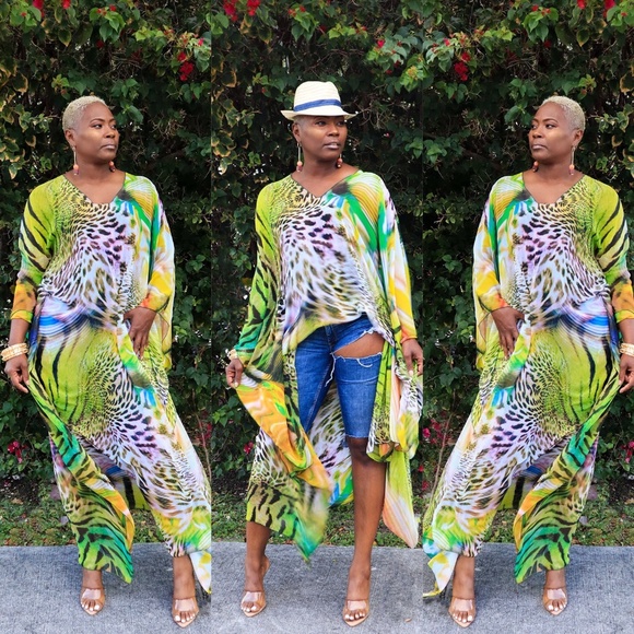 Jungle Burst Kaftan - Picture 1 of 2